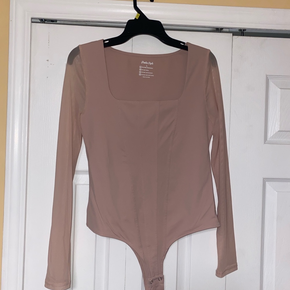 Blush Long Sleeve Bodysuit